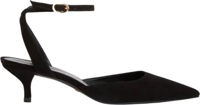 Stuart Weitzman Barelythere 50 Pump Verstelbare Enkelbandjes Black Dames