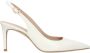 Stuart Weitz Beige Leren Hoge Hak Pumps - Thumbnail 1