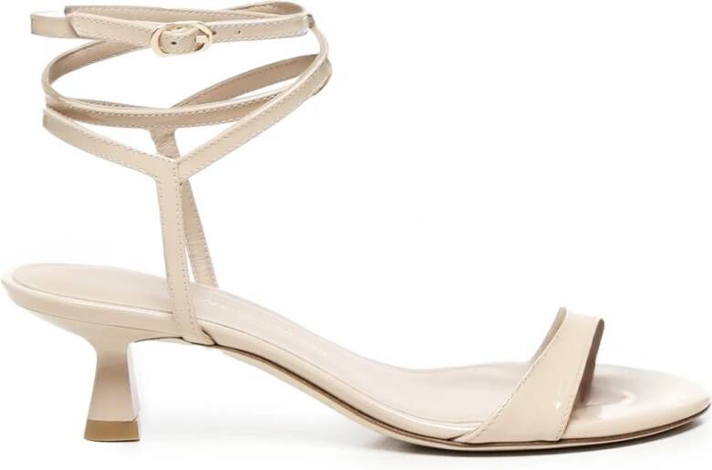 Stuart Weitz Beige Sculpturale Hak Sandalen