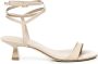 Stuart Weitz Beige Sculpturale Hak Sandalen - Thumbnail 1