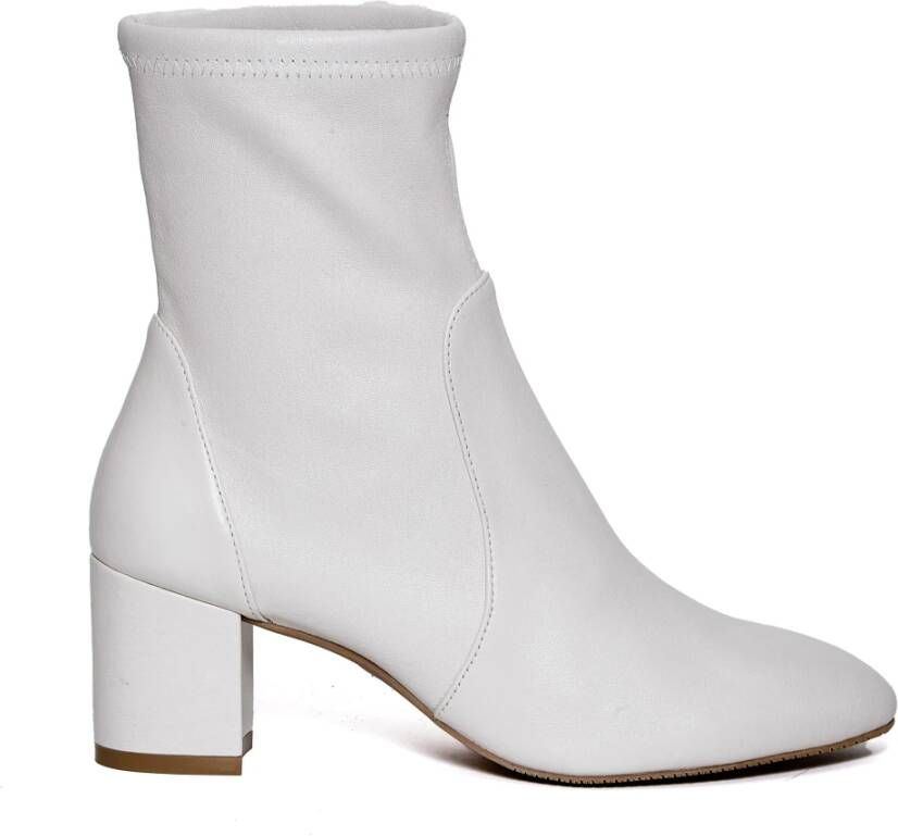 Stuart Weitz Beige Suède Enkellaarsjes