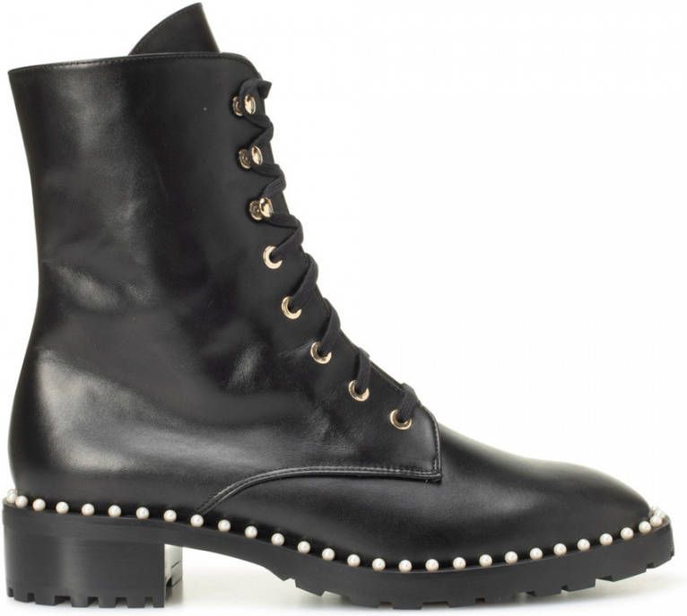 Stuart Weitzman Sondra veter-up hakken enkellaarzen Zwart Dames