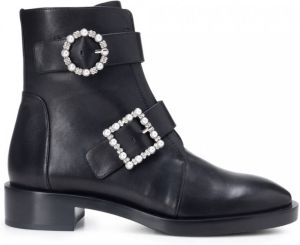 Stuart Weitzman Boots & laarzen Ryder Pearl Geo Buckle Bootie in black