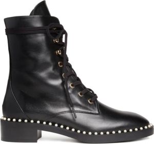 Stuart Weitzman Lace Up Boots Zwart Dames