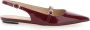 Stuart Weitz Bordeaux Slingback Sandalen in Lakleer - Thumbnail 1