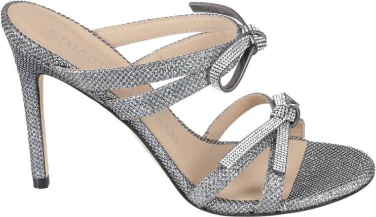 Stuart Weitzman Bow Slide Sandalen Gray Dames