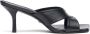 Stuart Weitzman Carmen 75 Slide Moderne vierkante neus slide Black Dames - Thumbnail 1
