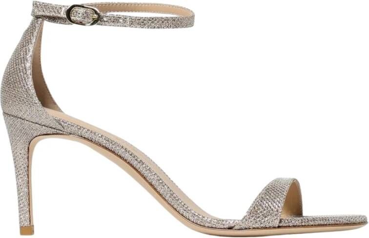 Stuart Weitz Champagne Glitter Sandalen
