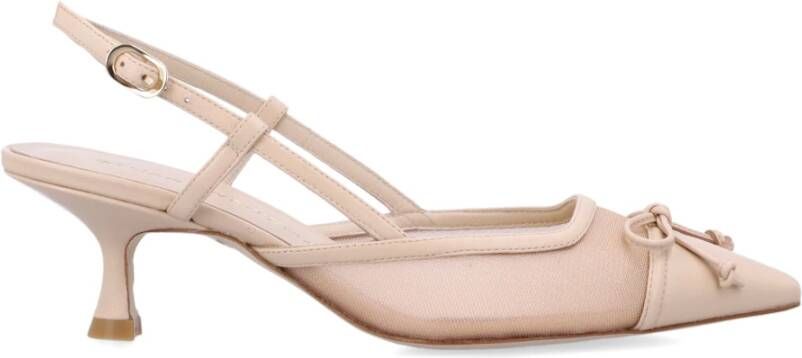 Stuart Weitz Chique Beige Gesloten Schoenen met Strik
