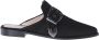 Stuart Weitzman Zwarte leren muiltjes - Thumbnail 1