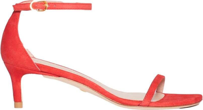 Stuart Weitzman Corallo Sandalen Verhogen Uw Stijl Red Dames