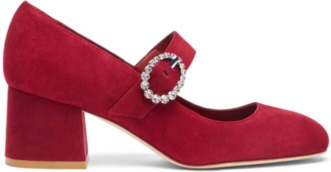 Stuart Weitz Crystal Buckle Mary Jane Hakken - Foto 1