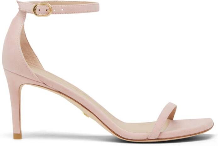 Stuart Weitzman Sandalen Nudistcurve 75 Sandal in poeder roze