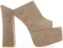 Stuart Weitzman Duif grijze suede skyhi 145 muilezels Grijs Dames - Thumbnail 1