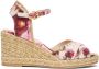 Stuart Weitzman Elegante Crossover Espadrille met Jute Zool Multicolor Dames - Thumbnail 1