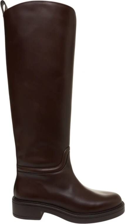Stuart Weitz Elegante Marrone Enkellaarzen