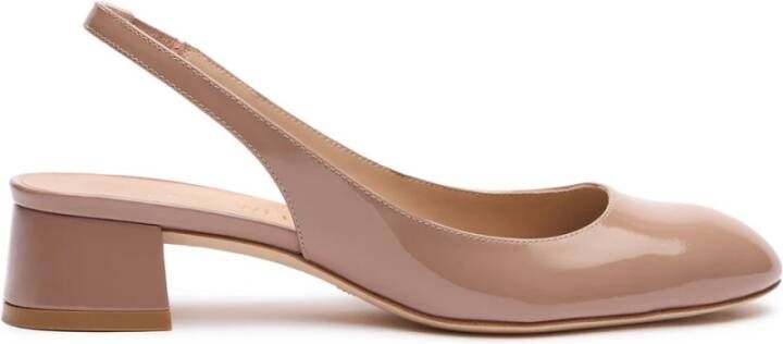 Stuart Weitzman Elegante Slingback Schoen Beige Dames