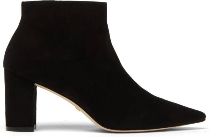 Stuart Weitzman Extravagante Puntige Neus Enkellaarsje Black Dames