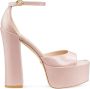 Stuart Weitzman Skyhigh Platform Sandal Beige Dames - Thumbnail 1