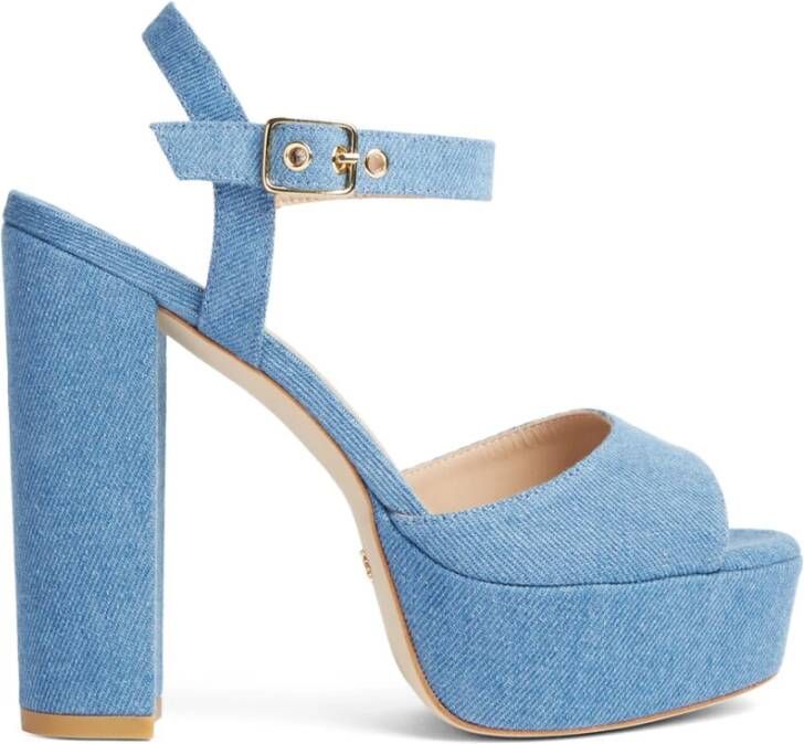 Stuart Weitzman Flat Sandals Blauw Dames