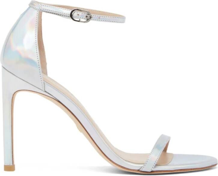 Stuart Weitzman Stijlvolle Platte Sandalen Gray Dames