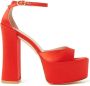 Stuart Weitzman Extravagante Proporties Platform Sandaal Red Dames - Thumbnail 1