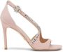 Stuart Weitzman Gemcut 100 Cut-Out Sandal Roze Dames - Thumbnail 1