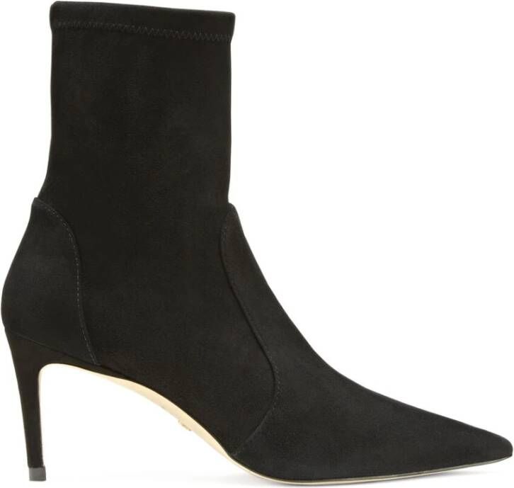 Stuart Weitzman Gestroomlijnde Stretch Bootie Black Dames