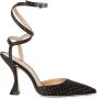 Stuart Weitzman Glam Xcurve 100 wikkelPumps Zwart Dames - Thumbnail 1