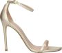 Stuart Weitz Gouden Leren Stiletto Hakken Sandalen - Thumbnail 3