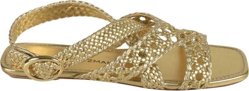 Stuart Weitzman Gouden Sandalen voor Vrouwen