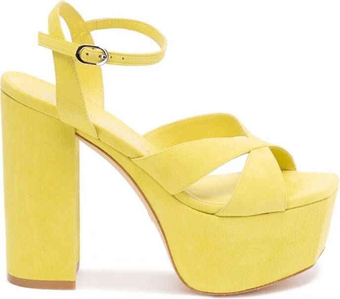 Stuart Weitzman High Heel Sandals Geel Dames