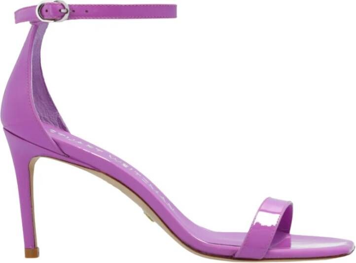 Stuart Weitzman High Heel Sandals Purple Dames