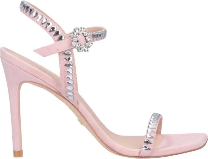 Stuart Weitzman Roze Hoge Hak Sandalen Pink Dames