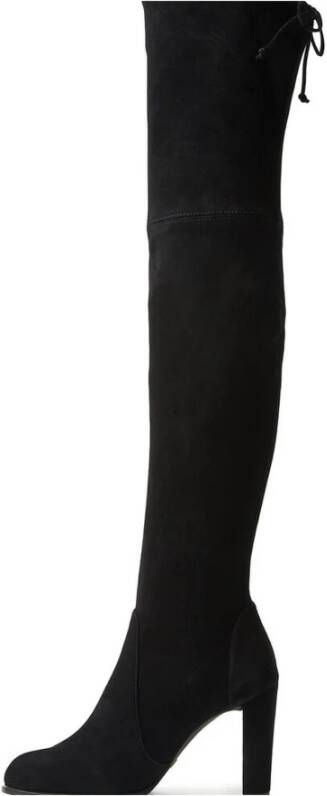 Stuart Weitzman Highland Over-de-Knie Laarzen Black Dames