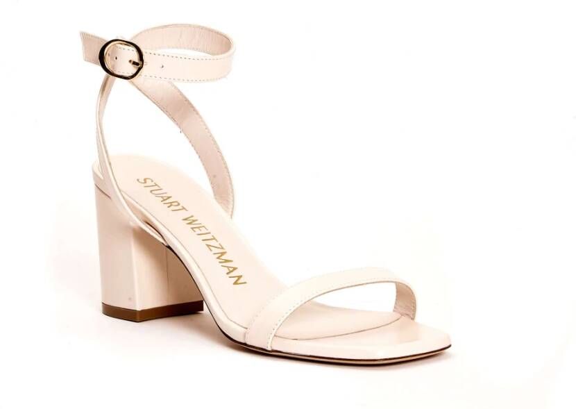 Stuart Weitzman Hoge Hak Zomer Sandalen Beige Dames