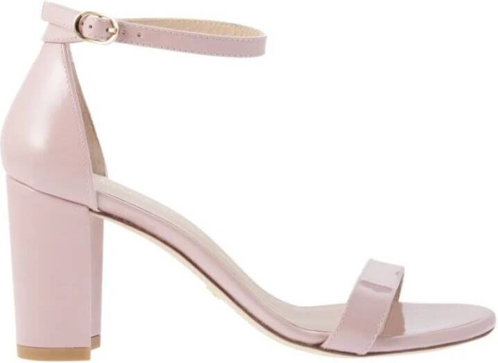 Stuart Weitzman Tijdloze blokhak sandalen Beige Dames