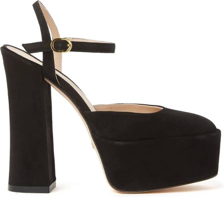 Stuart Weitzman Hoge Plateaupumps Black Dames