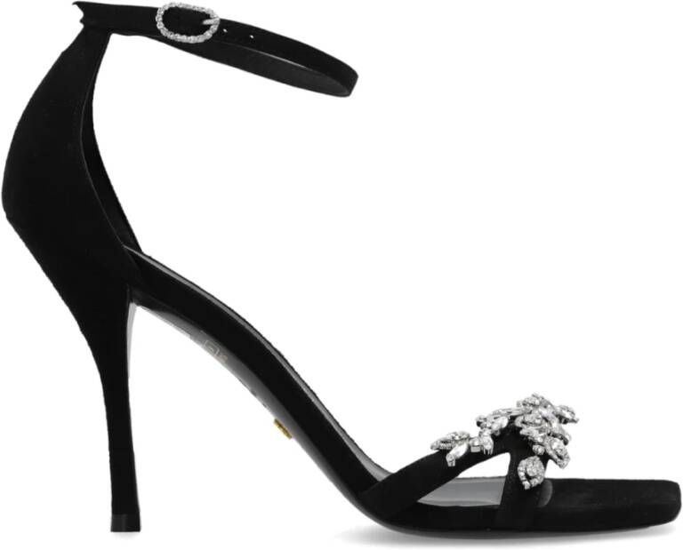 Stuart Weitzman Hoge sandalen met hak in Nudist-stijl Black Dames