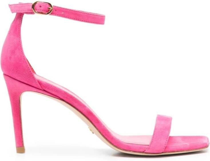 Stuart Weitzman Hot Pink Nunakedcurve Sandalen Pink Dames