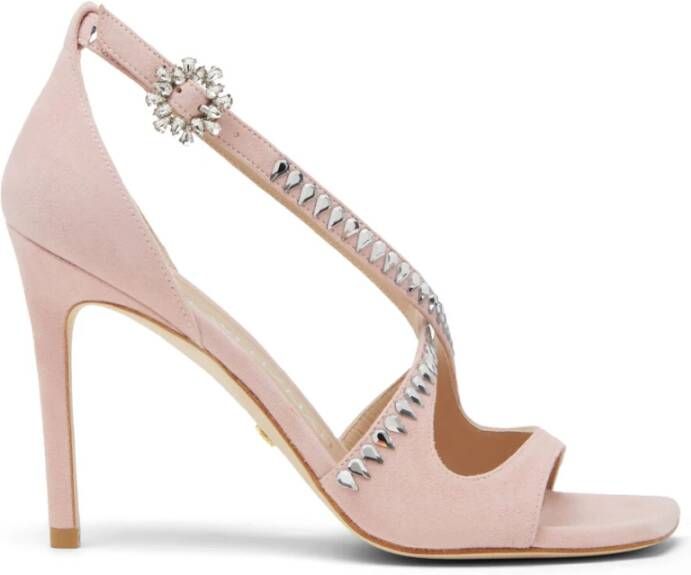 Stuart Weitzman Kristal Cut-Out Sandal Pink Dames
