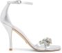 Stuart Weitzman Kristalversierde Nudist VOW Sandaal Gray Dames - Thumbnail 3
