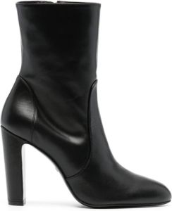 Stuart Weitzman Laarzen met omtrek hak en hoogte Zwart Dames