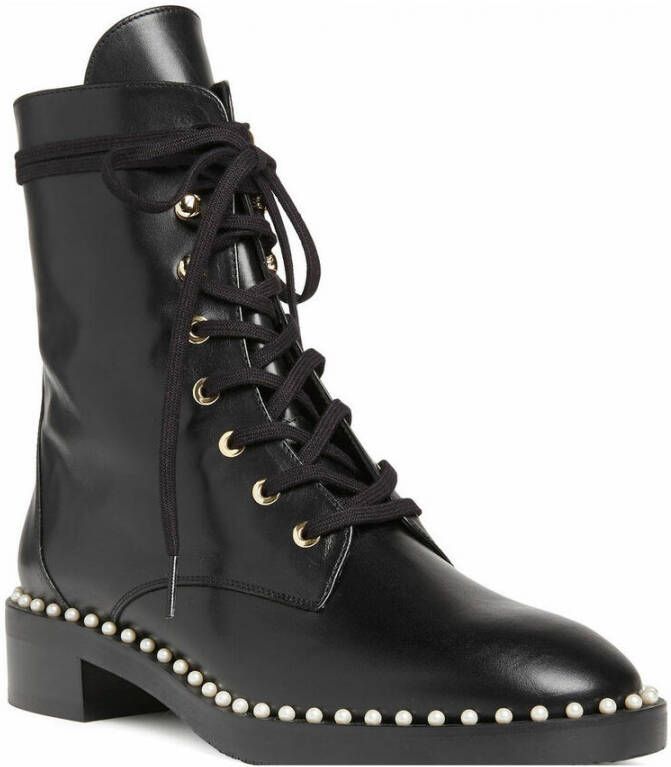 Stuart Weitzman Lace Up Boots Zwart Dames