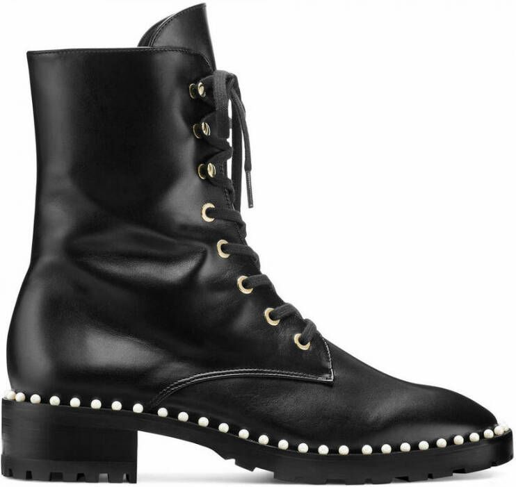 Stuart Weitzman Lace Up Boots Zwart Dames