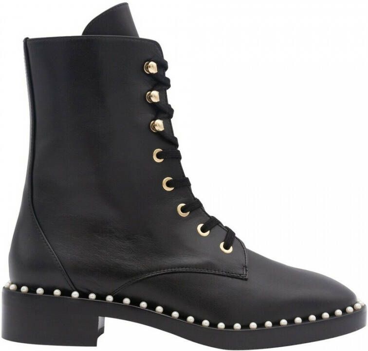 Stuart Weitzman Sondra veter-up hakken enkellaarzen Zwart Dames