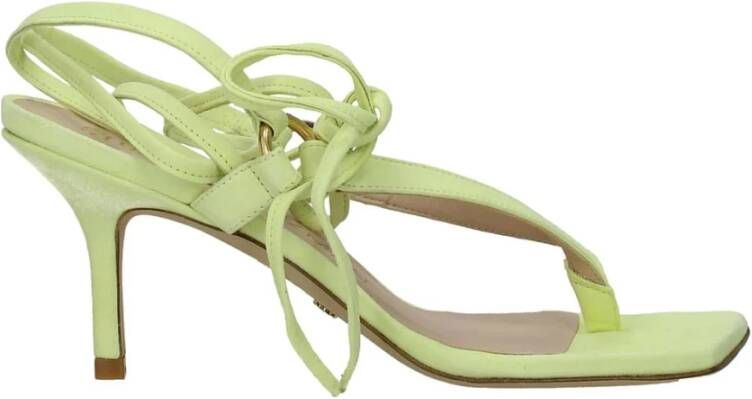 Stuart Weitzman Lalita75Sj9 Groene Suède Hoge Hak Sandalen Green Dames