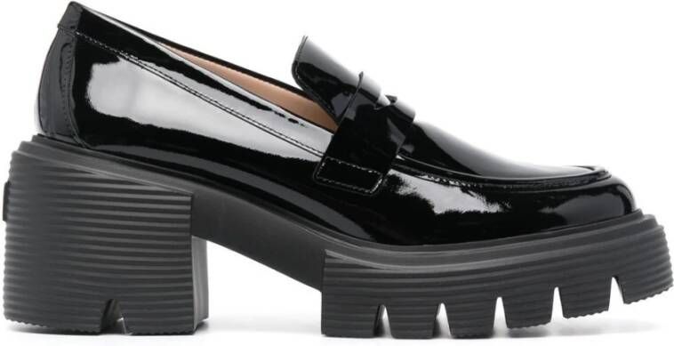 Stuart Weitzman Blokhak loafers Black Dames