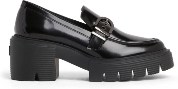 Stuart Weitzman Metalen Gesp Maverick Loafer Black Dames