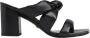Stuart Weitzman Playa 75 Knot Block Slide Zwart Dames - Thumbnail 1